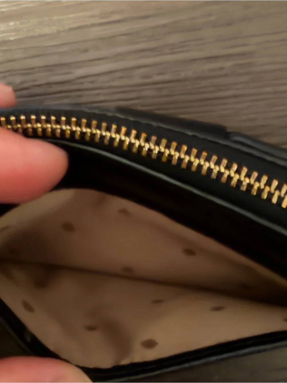 Kate Spade New York Black Pebbled Leather Card Key Holder